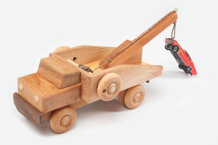 toy tow truck with hook